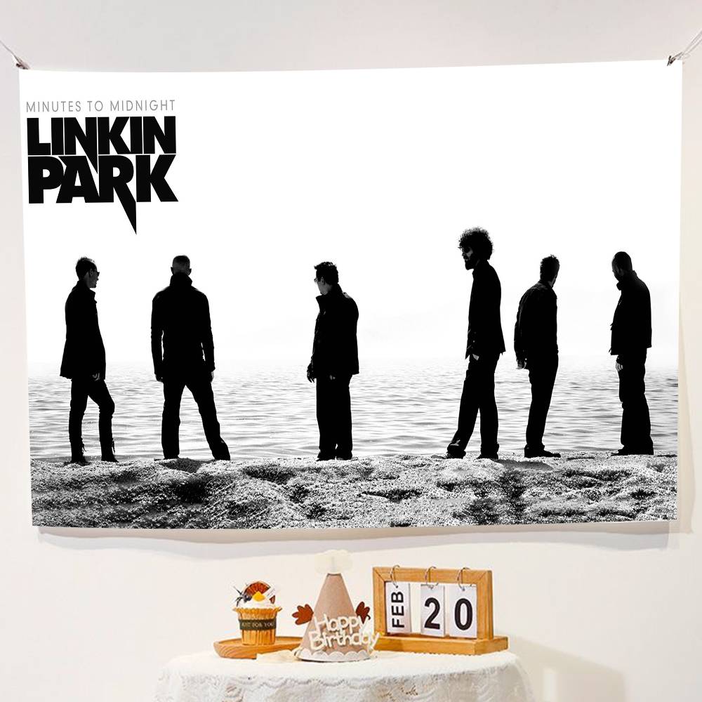 L-Linkin Park Pozadí Dětská Narozeninová Oslava Všechno Nejlepší Dekorace na Zeď/Pohovku do Ložnice Banner