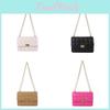 Chic Grid Chain Shoulder Messenger Bag Female Bags 2024 Spring New Popular Versatile Small Square Bag For Women