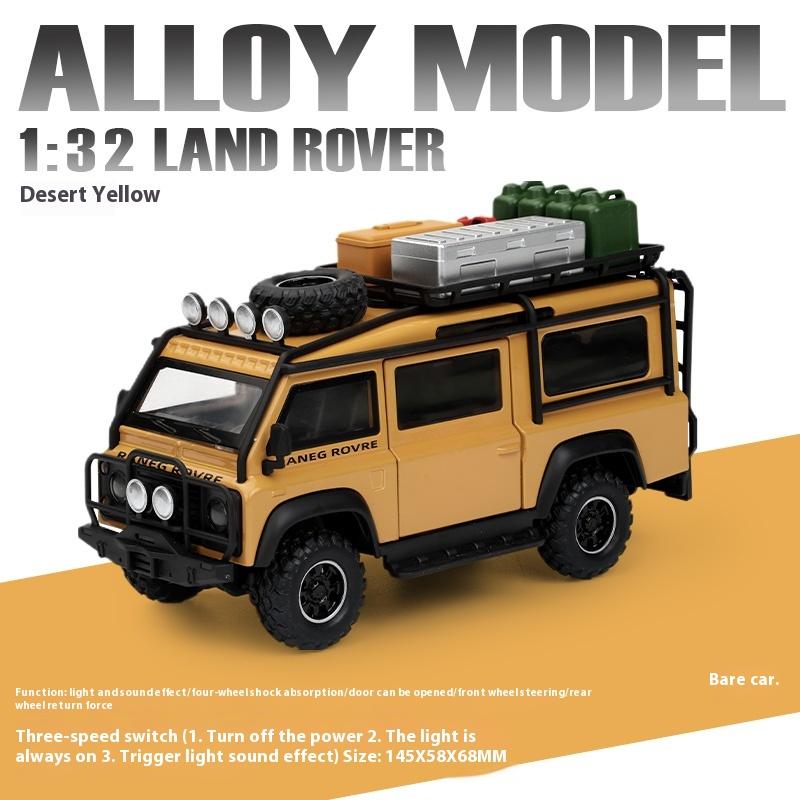 1/32 Land Rover Defender Van Off Road Alloy Diecast Car Model Children's Toys Birthday Gifts Sound and Light Boyfriend Choice