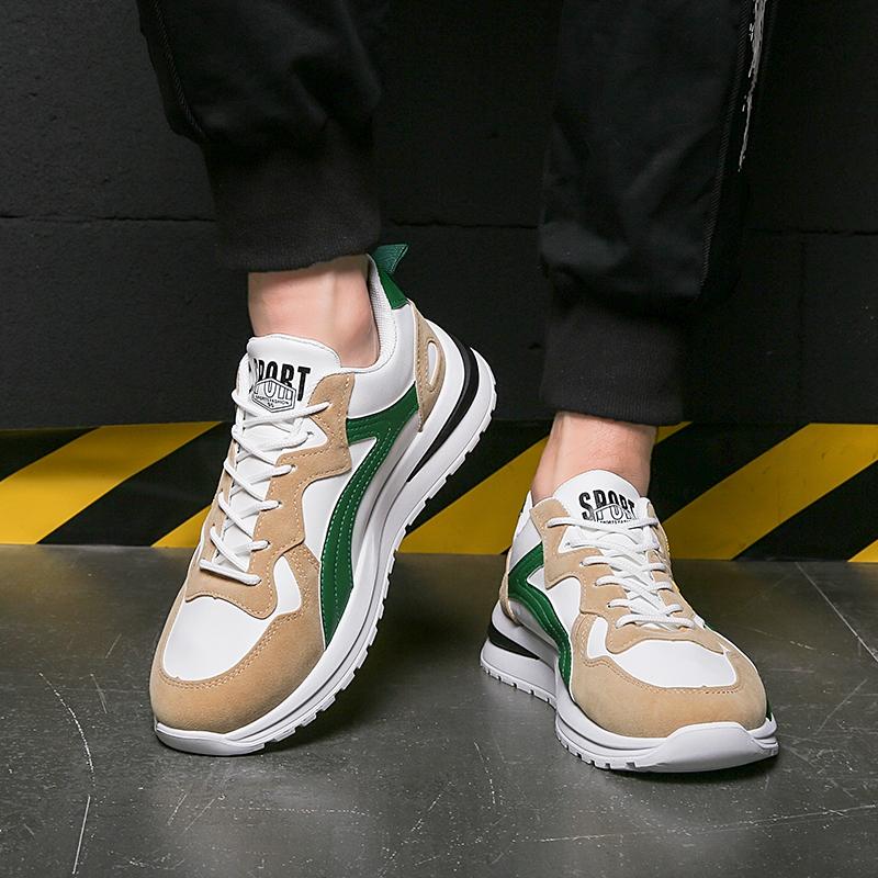Mens Sports Shoes Four Season Breathable Soft Non Slip Outdoor Running Sneakers Casual Walking Shoes Trendy Student