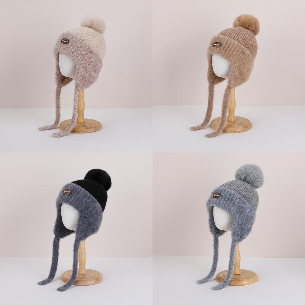 Gestrickte Kindermütze mit Fleecefutter für Wärme und Schutz im Winter im Freien