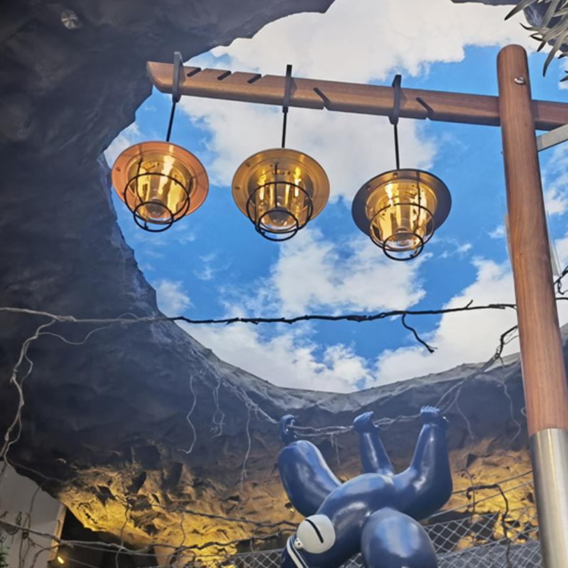 Outdoor Camping Light Pine Cone Lamp Pendant Light Long Battery Life Ambient Lighting Rechargeable