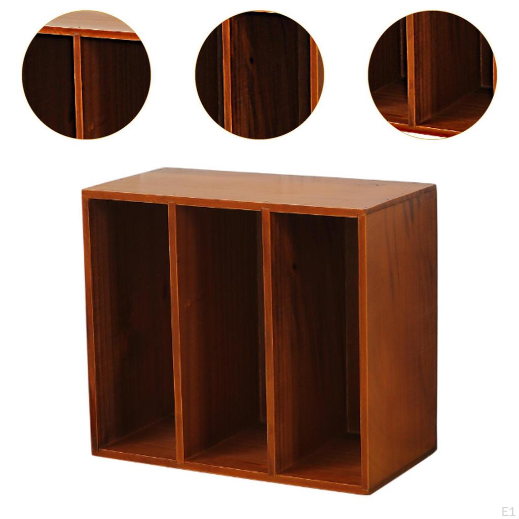 Book Holder Wooden Storage Shelf Dressing Table Rack Magazine Folder Document