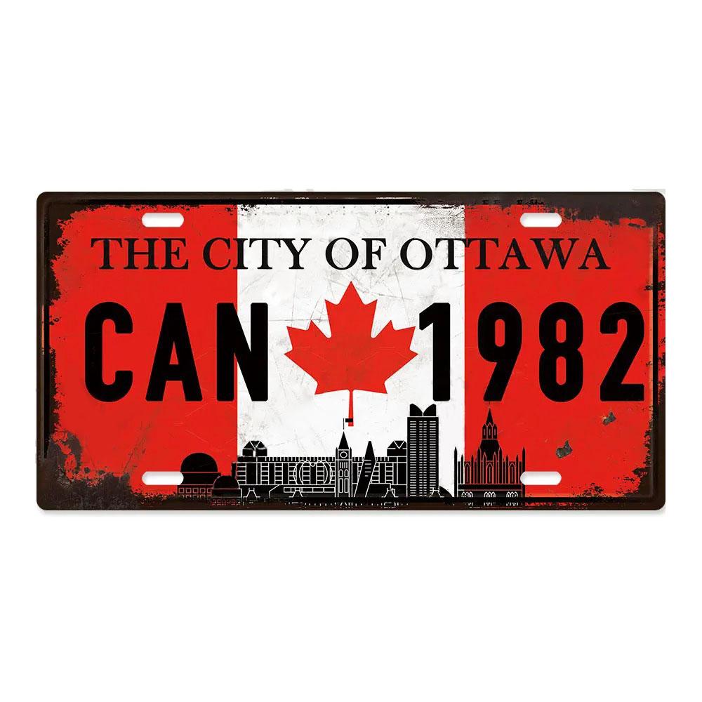 Country Posters Metal Signs Licenses Plate Plaque Metal Vintage Tin Sign Wall Decor for Man Cave Bar Home