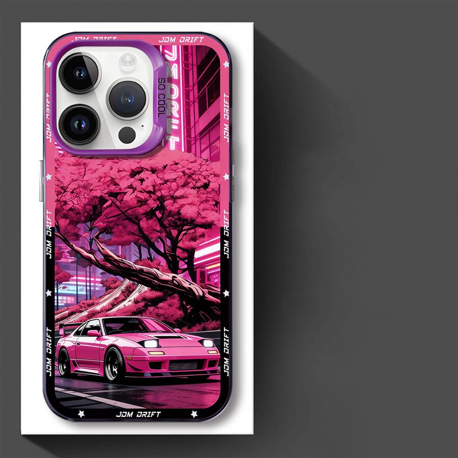 JDM Sportwagen Handyhülle Case für iPhone 17 Pro Max 16 12 Pro 13 Air 14 Plus 15 11