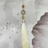 Vintage Chinese Hanfu Pendant Traditional Tassels Waterdrop Waist Pendant Fashionable Jewelry Decor for Celebrations