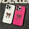 Leopard Bow Vintage Pattern Silicone Case For Iphone 13 11 14 Plus 12 17 15 16 Pro Max Retro Design Cover