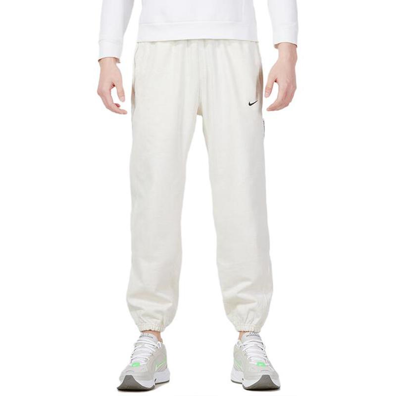 Nike Solid Color Casual Joggers Men Bottoms Beige CK6366-027