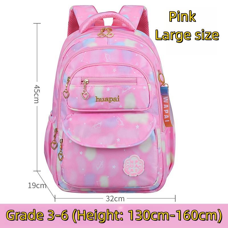 Breathable Waterproof Double Shoulder Backpack for 6-12 Years Old Primary Students