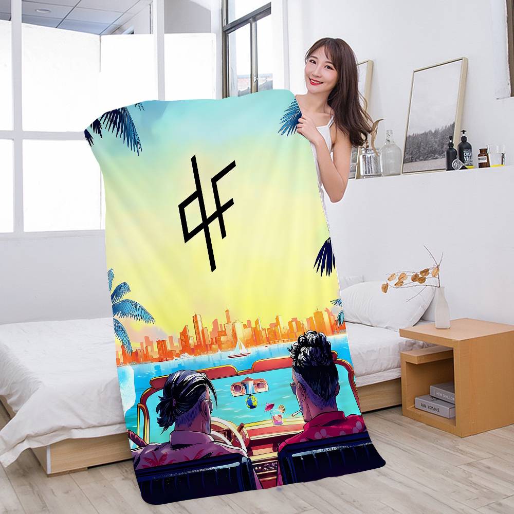 PNL QLF rapper singer Anime Beach Swimming Towel Soft Absorbent Washcloth Children's Gifts for Kids Travel Camping Gym