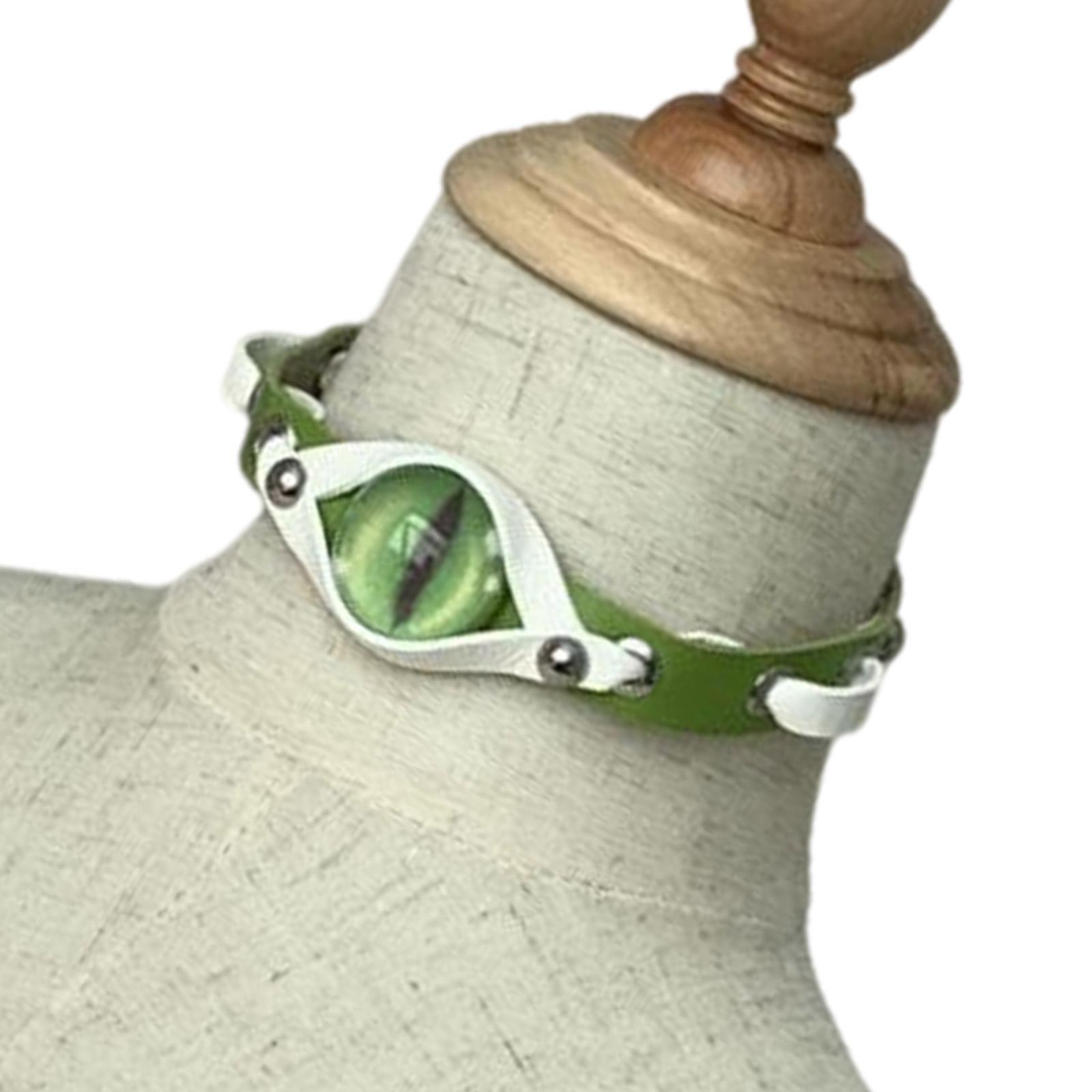 

Уникальное ожерелье-чокер «Глаз дьявола», ювелирный аксессуар для модных женщин, из мягкой прочной ПУ-кожи, портативное для вечеринок