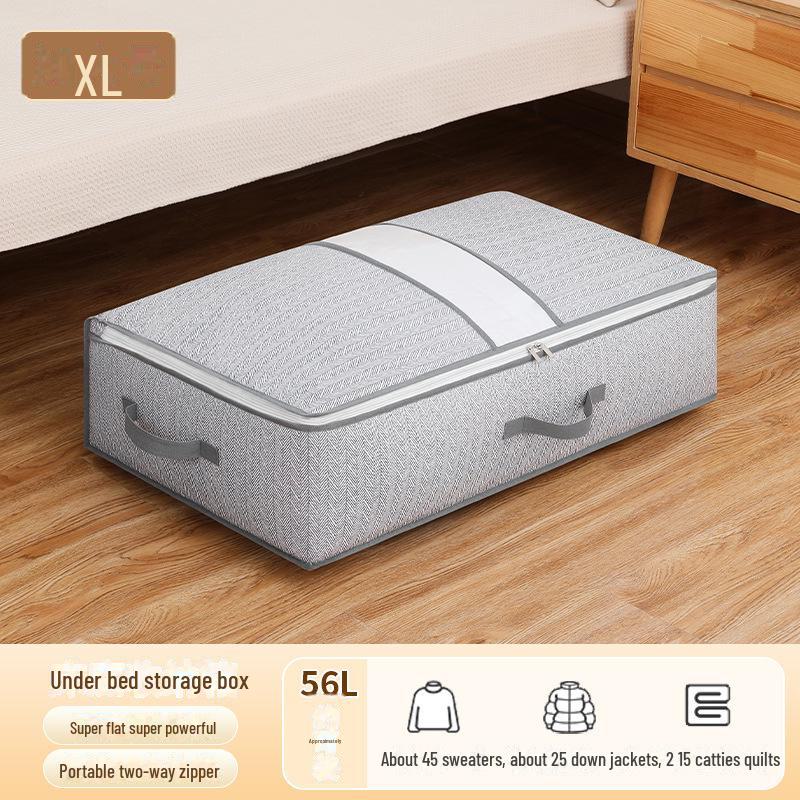 Large Capacity Window Zipper Storage Bag for Clothes & Quilts