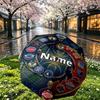 Custom Name Personalized Basketball NBA Print Umbrella, Auto Open Close, 8‑Rib Sturdy Frame, Commute Camping Hiking Use, Birthday Gift