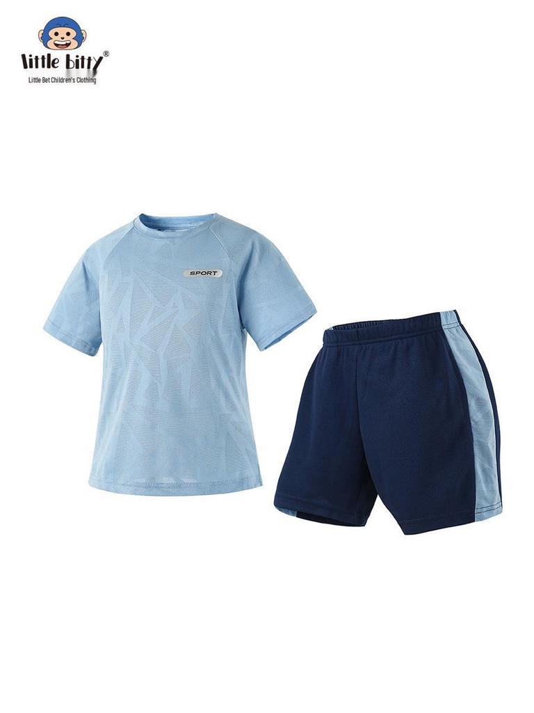 Boys' Ice-Touch Quick-Dry Sports Suit, Ages 2-5.