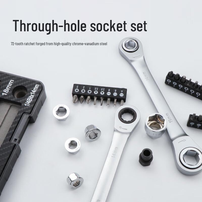 Changlu 7-in-1 Penetrating Ratchet Wrench Set