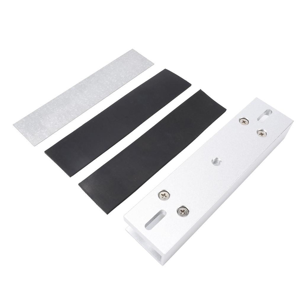 Magnetic Lock U Shape Bracket Aluminum Alloy 280kg 600lbs Electromagnetic Lock U Bracket for Frameless Glass Door