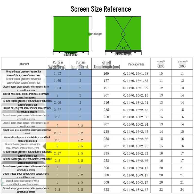 Jiashiying Retractable Green Screen Background