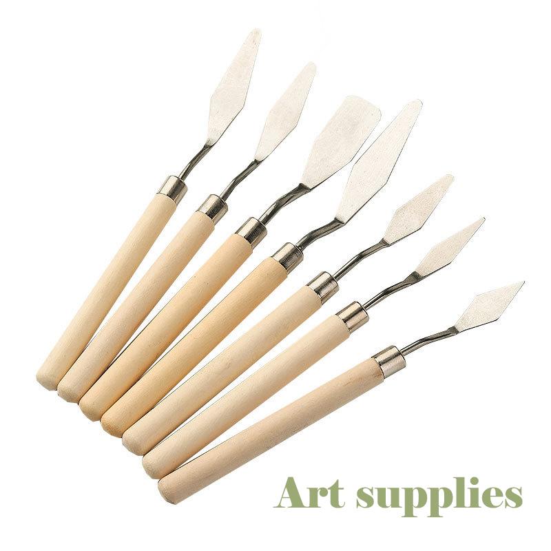 Buy 1PC Stainless Steel Oil Painting Scraper Palette Painting Scraper Art Tools Supplies at