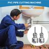 PVC Thread Maker Tool External Internal Cutter 1/2 & 3/4 Dies for Water Tube Electric Drill Garden Hose Home Improvement