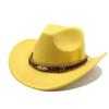 Cowboy Hat With Wide Brim And Adjustable Size For Western Dance Performances