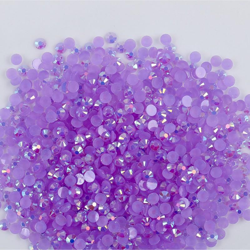 of High-quality Flat Bottomed Resin Diamond Nail Polish Diamond Color DIY Jelly AB 14 Cut Surface Sticking Rhinestone