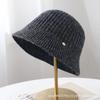 Solid color exquisite feeling women's bucket hat retro trend basin hat new simple personality temperament texture bucket hat