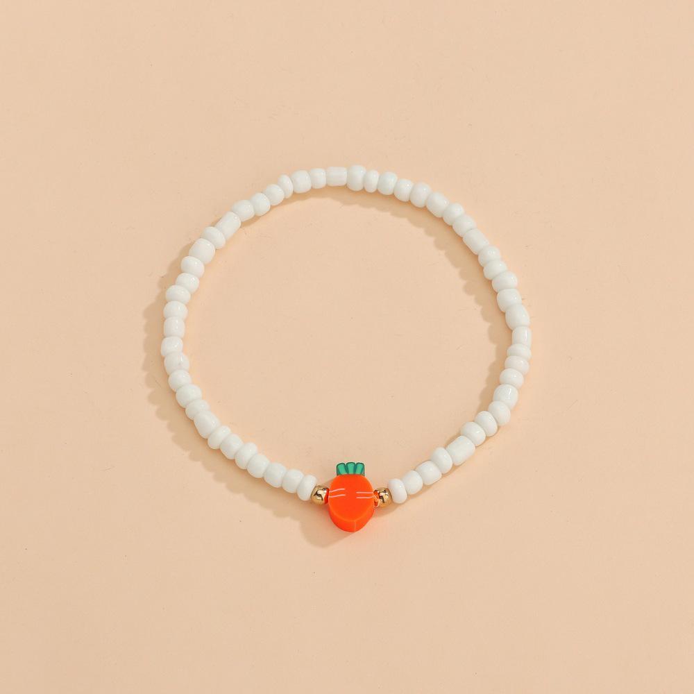 Boho Alloy Turtle Resin Star & Moon Love Bead Elastic Anklet