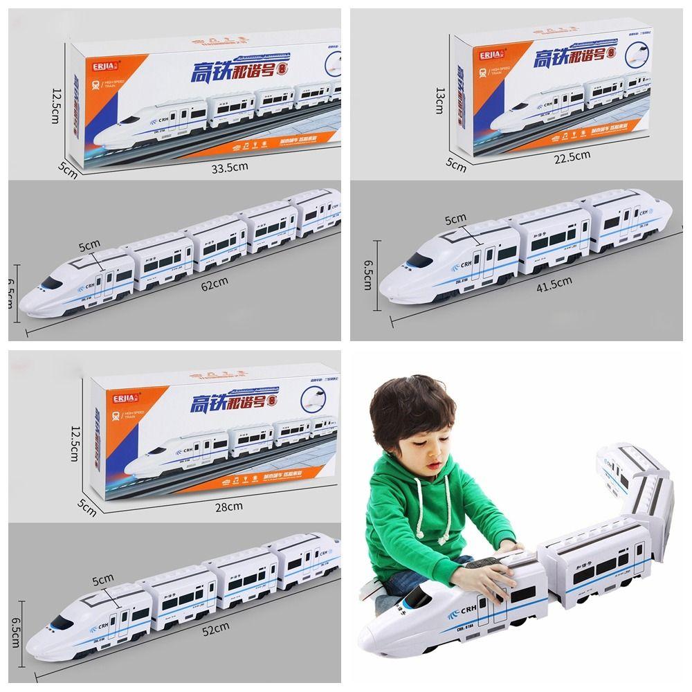 With Sound Light High-speed Railway Train Toys Simulation Harmony Rail-car  Children Gift