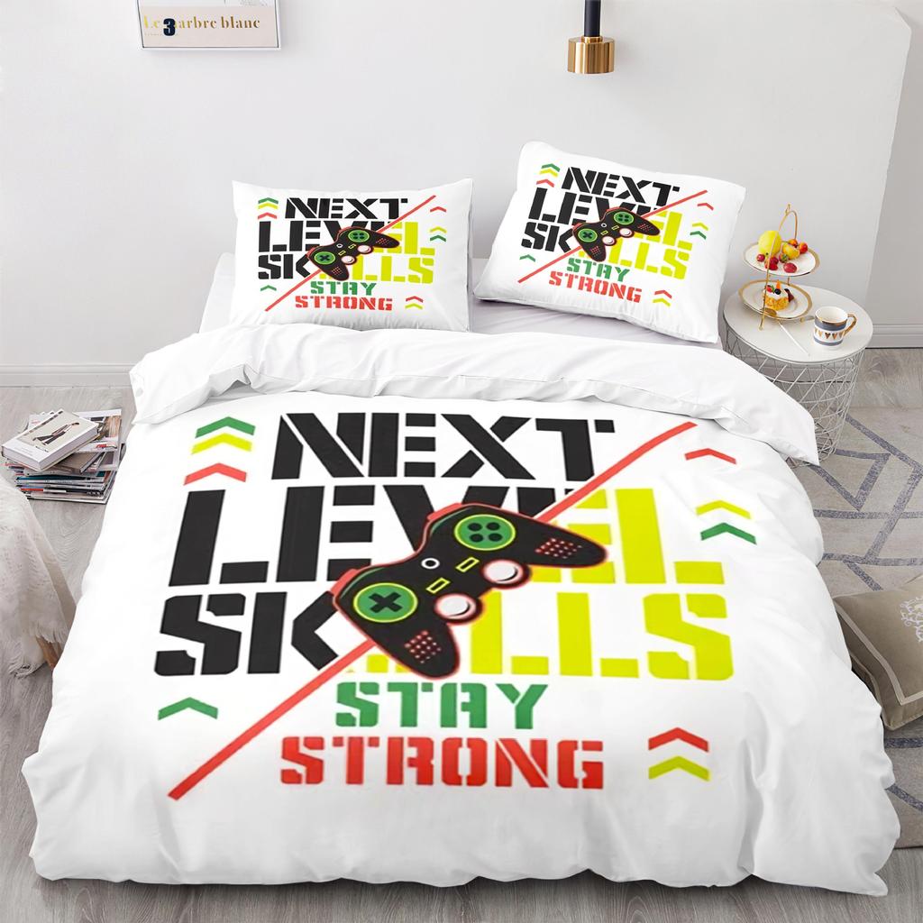 Cool Gamepad 3D Bedding Set Duvet Cover Pillowcases Polyester Quilt Cover Room Decor For Teens Single Double Twin Queen King