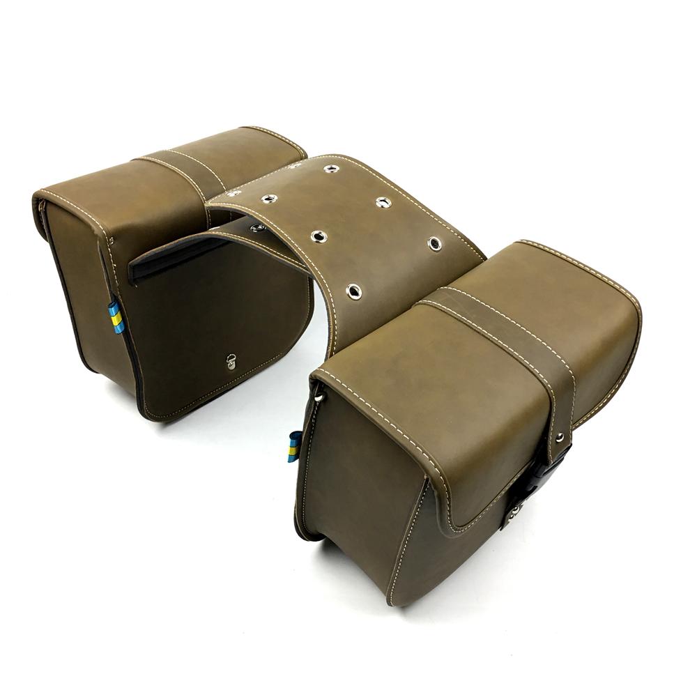 Pair Universal Motorcycle SaddleBag Large Capacity Motorbike Side Bags Storage Tool