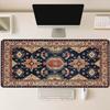 Persian Oriental Geometric Pattern Mouse Pad Large Red Green Desk Mat Tribal Nonslip Rubber Mousepad Office Tribal Ethnic
