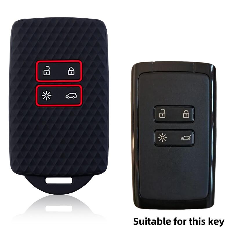 Silicone Car Key Case Cover Shell For Renault Koleos Captur Kadjar Megane Clio Talisman Scenic Arkana Zoe For Dacia Sandero