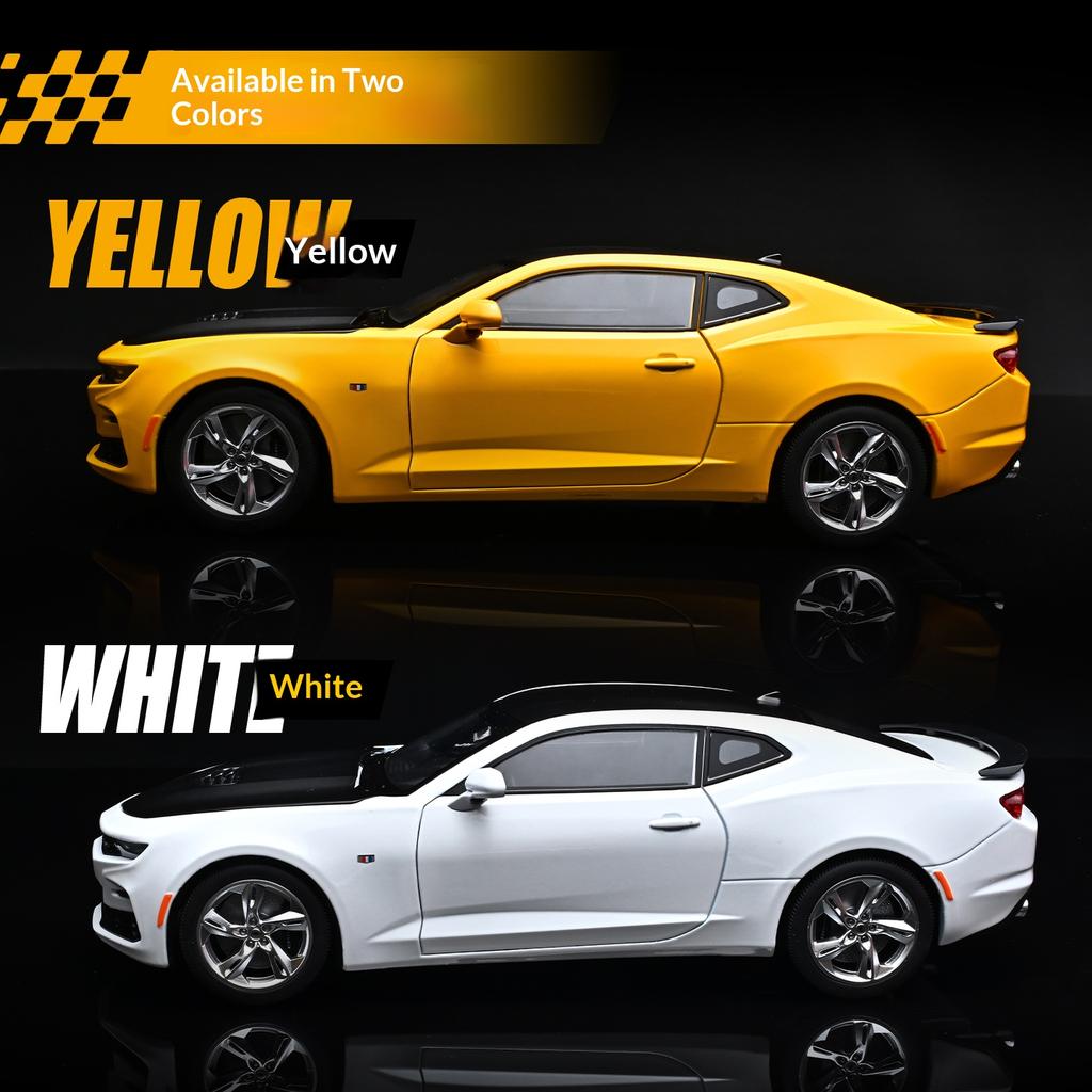 1:18 Chevrolet Camaro Sedan Alloy Die-cast Simulation Car Model Bumblebee Sports Car Model Children's Toy Car Collection