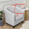 1Set Tub Sofa Cover Velvet Club Chair Cover Small Round Sofa Slipcovers For Living Room Couch Covers With Seat Cushion Covers