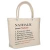 Beach Bag - PLANETEE - Nathalie Définition - Reusable Cotton - Large Capacity - Printed In France