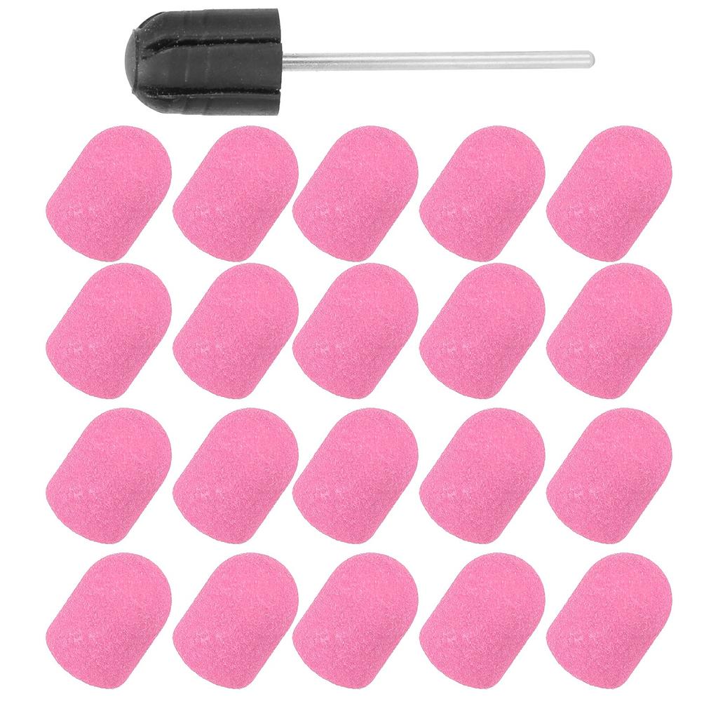 Nail Sanding Band Drill Bit Nail Art Polishing Sanding Cap Set Accessory (10 x 15mm)