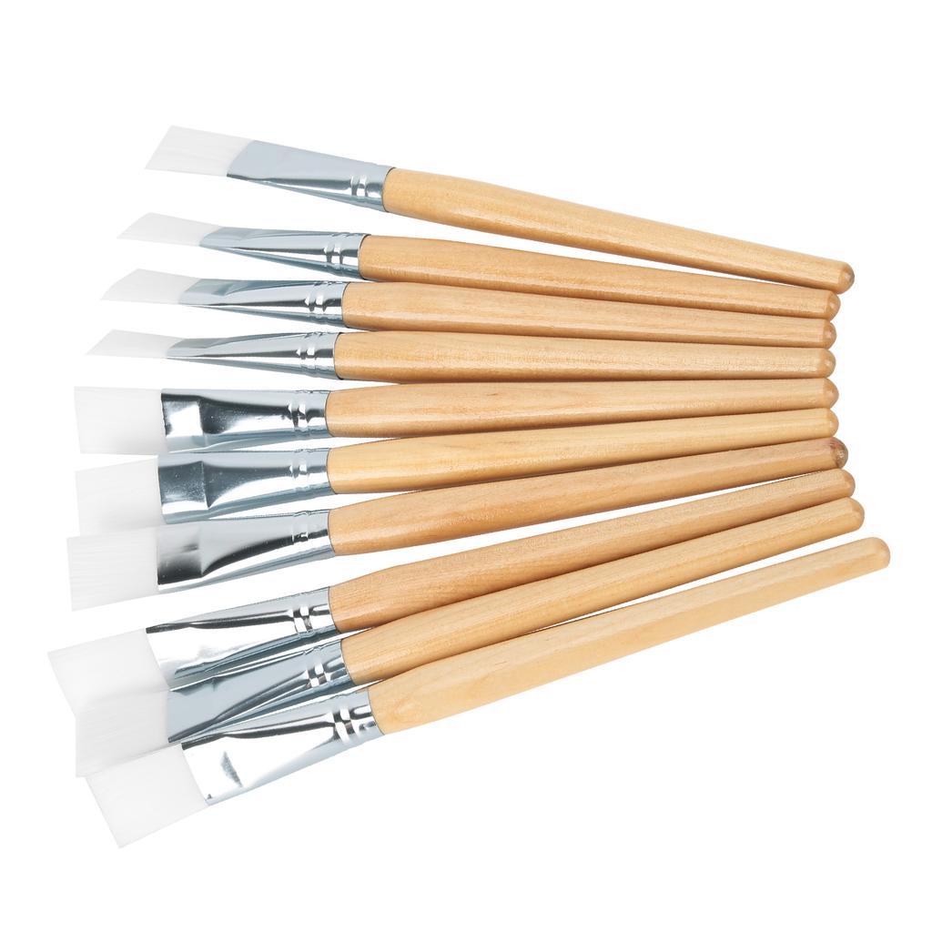 Facial Mask Brushes Soft Hair Mud Applicator DIY Skin Care Tool with Wooden Handle