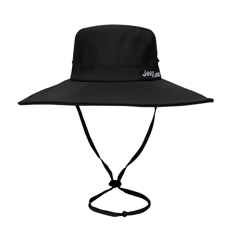 JEEP A0359 Unisex Large Brim Sun Bucket Hat One Size