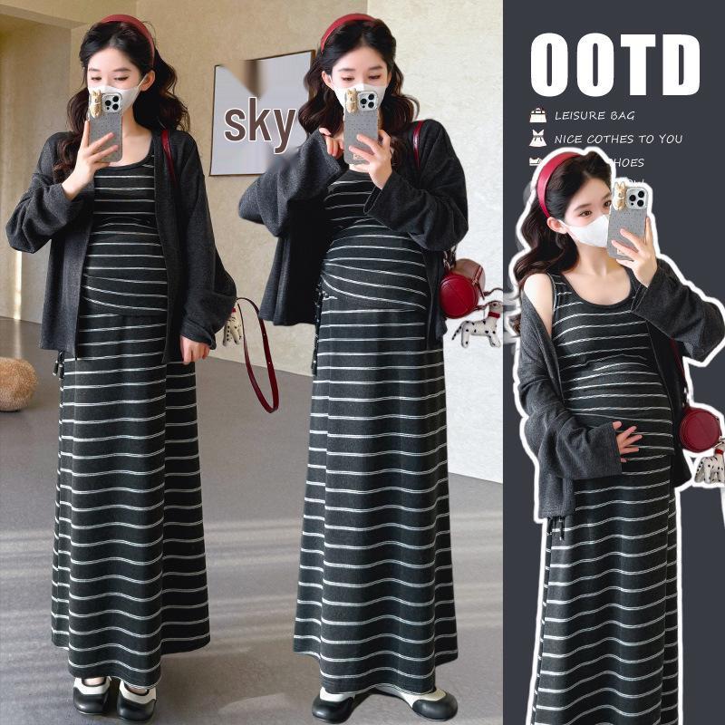 Maternity 3-Piece Spring 2026 Set: Stylish Vest, Skirt & Outerwear XL