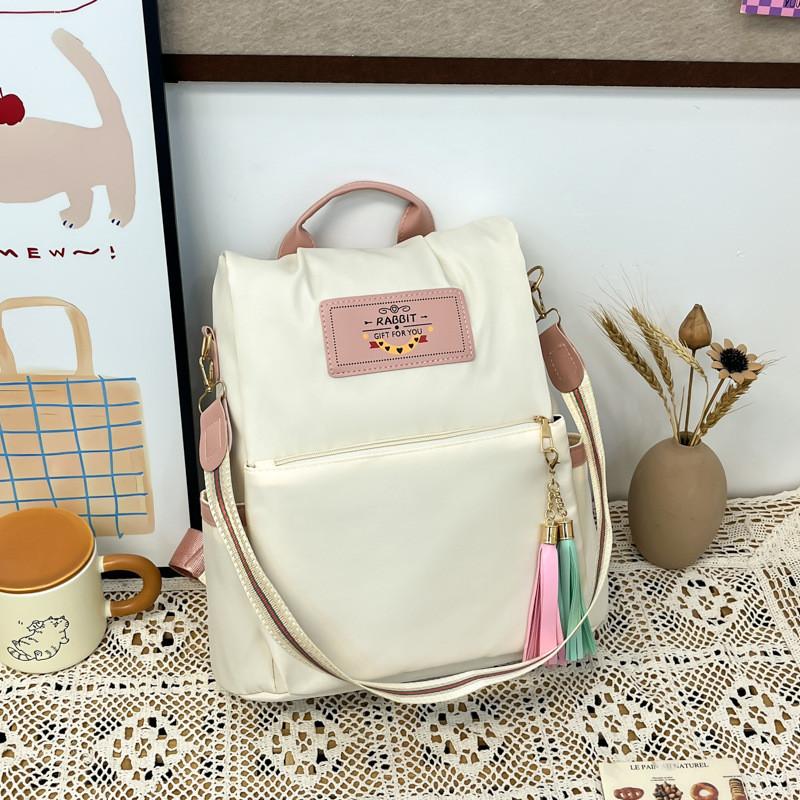 Nylon Double Shoulder Bag For Women With Durable Material And Zip Closure Perfect For Daily Use