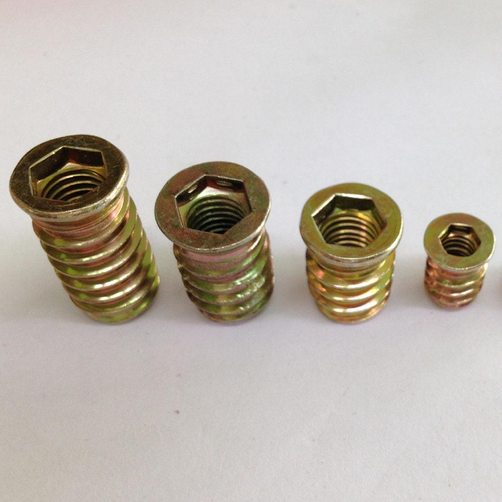 20 PCSThreaded Inserts Nuts, Wood Insert Assortment Tool Kit, M6/M8 Furniture Screw Inserts Fastener