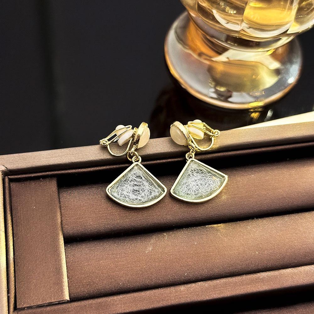 High-End Französische Dreieck Ohrclips ohne Piercing - Damen Einfache, Elegante, Luxuriöse Ohrringe