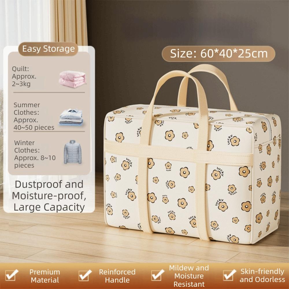 New Space-Saving Storage Bag Foldable Durable Polyester Bag Puppy Pattern Luggage Organizer Travel