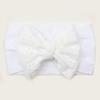 Spring thin baby bow nylon hair accessories, children's soft and comfortable solid color headscarf, baby headband