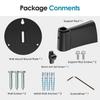 YOUSHARES Wall Mount Boom Arm Microphone Holder Vertical Mount Free Rotation Metal Clip Space-Saving Desk Accessory