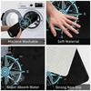 Anchor Bath Mat Nautical Compass Card Sailor Captain Door  Flannel Rug Entrance   Home Decor