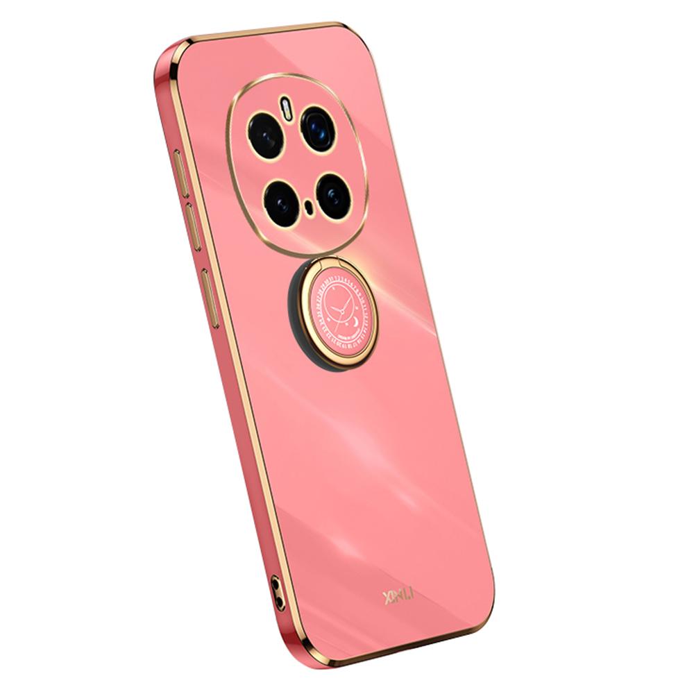 

XINLI Для Honor Magic7 Pro 5G Чохол Кільце-підставка Гальванічне покриття TPU Чохол для телефону Red