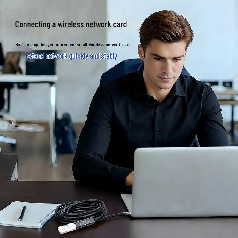USB 3.0 Amplified Extension Cable for Printer, Scanner, and Laptop