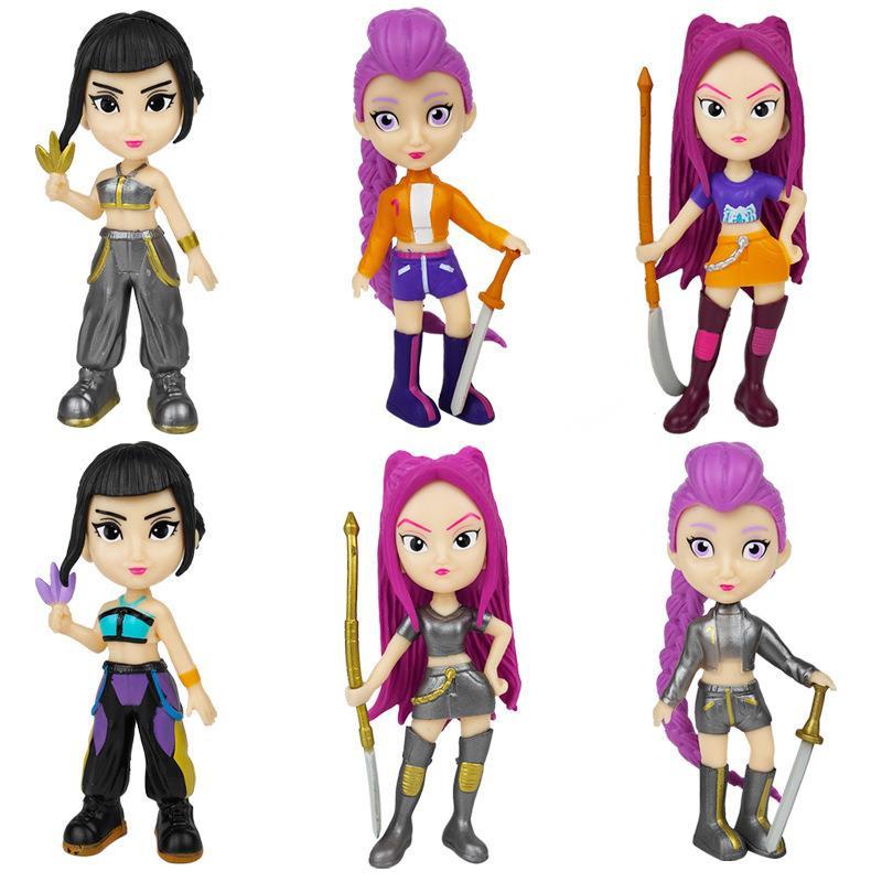 Kpop Demon Hunters Figure Toy Derpys Tiger Huntrix Rumi Zoey Mira Sussy Figure K Pop Demon Hunters Goods Merch Figurine Ornament