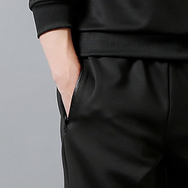 Tuta da uomo, due pezzi, pullover, felpe con cappuccio, pantaloni, abbigliamento sportivo